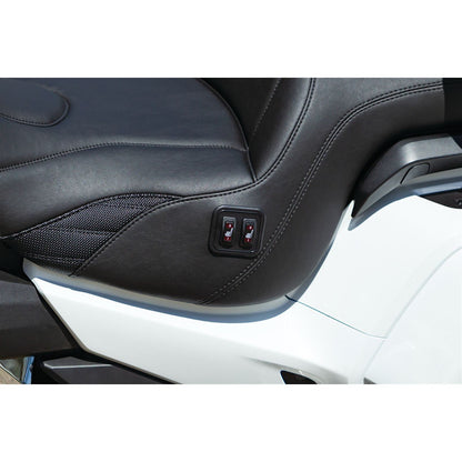 Mustang Motorcycle Products Standard Touring One-Piece Seat with Driver Backrest for Honda Gold Wing 79920_448019