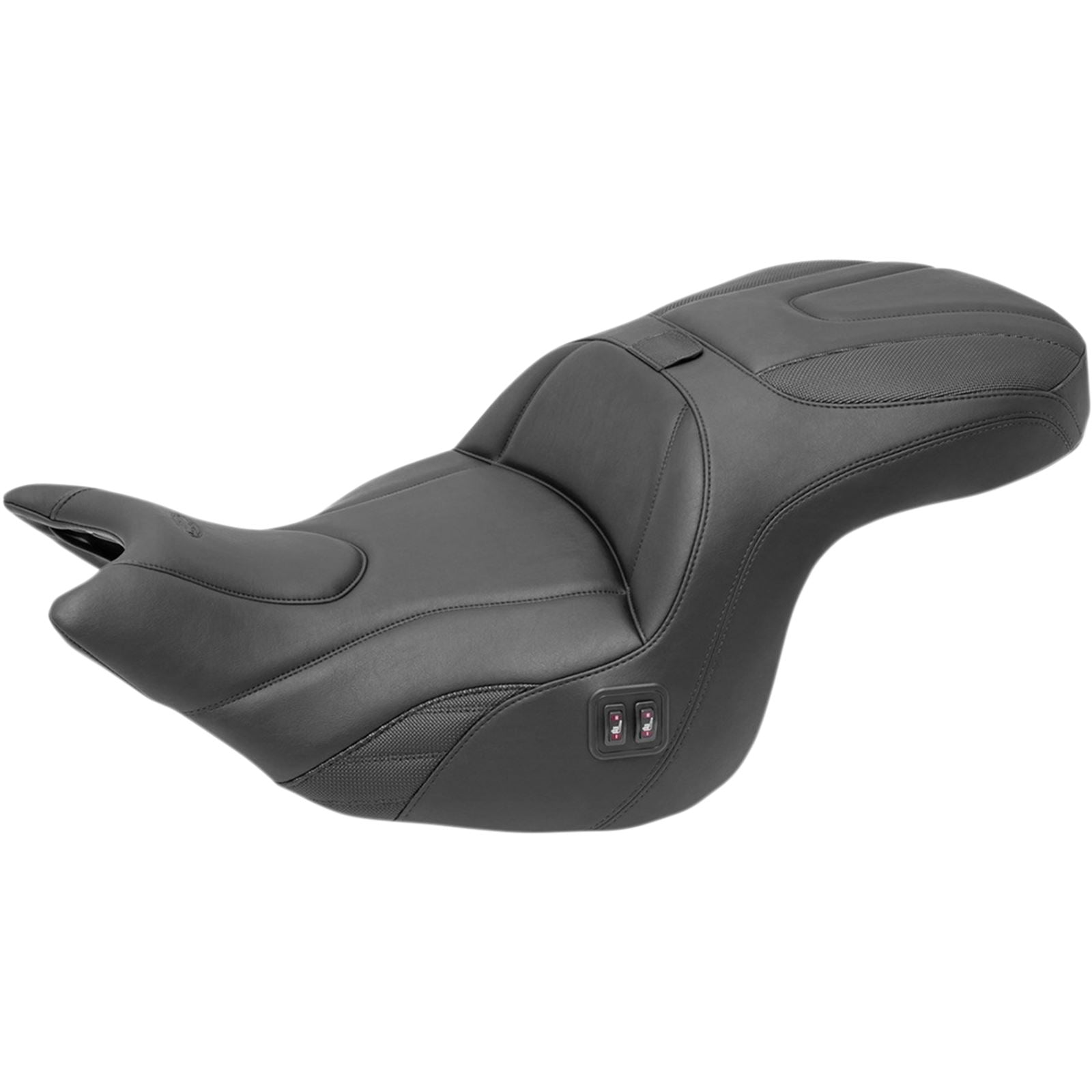 Mustang Motorcycle Products Standard Touring One-Piece Seat with Driver Backrest for Honda Gold Wing 79920_448020