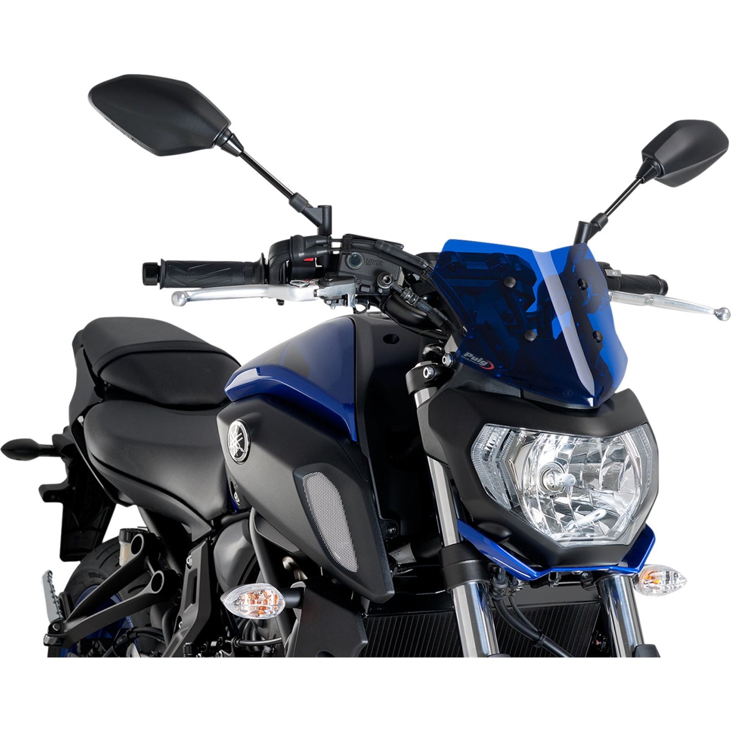 Puig Naked Sport Windscreen - Blue for Yamaha [MPN: 9666A]_461523