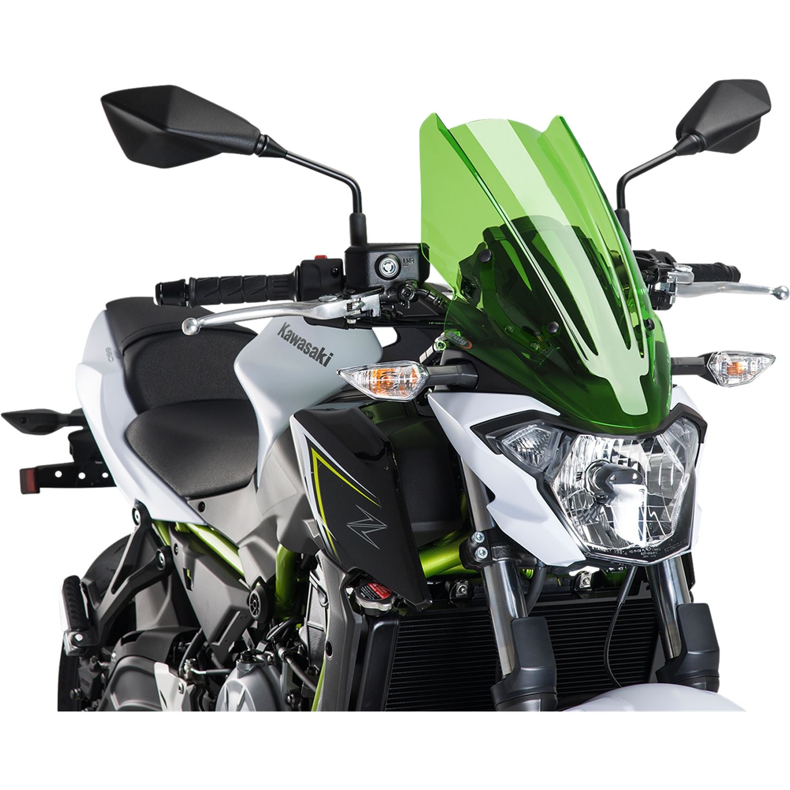 Puig Touring Naked New Generation Windscreen - Green Fits Kawasaki [MPN: 9369V]_461464