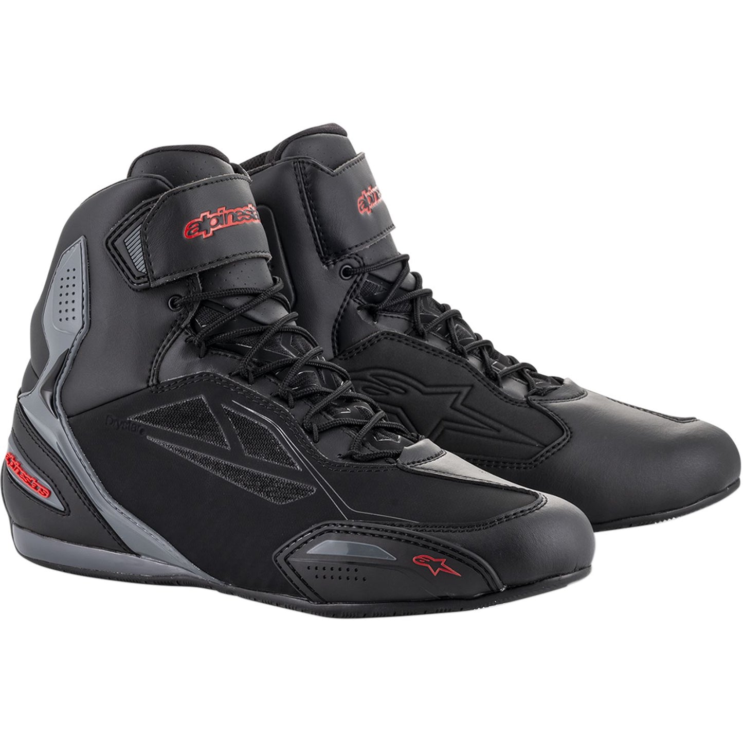Alpinestars Faster-3 Drystar Shoes - Black/Grey/Red - Size 7.5 [MPN: 2540719131-7.5]_338995