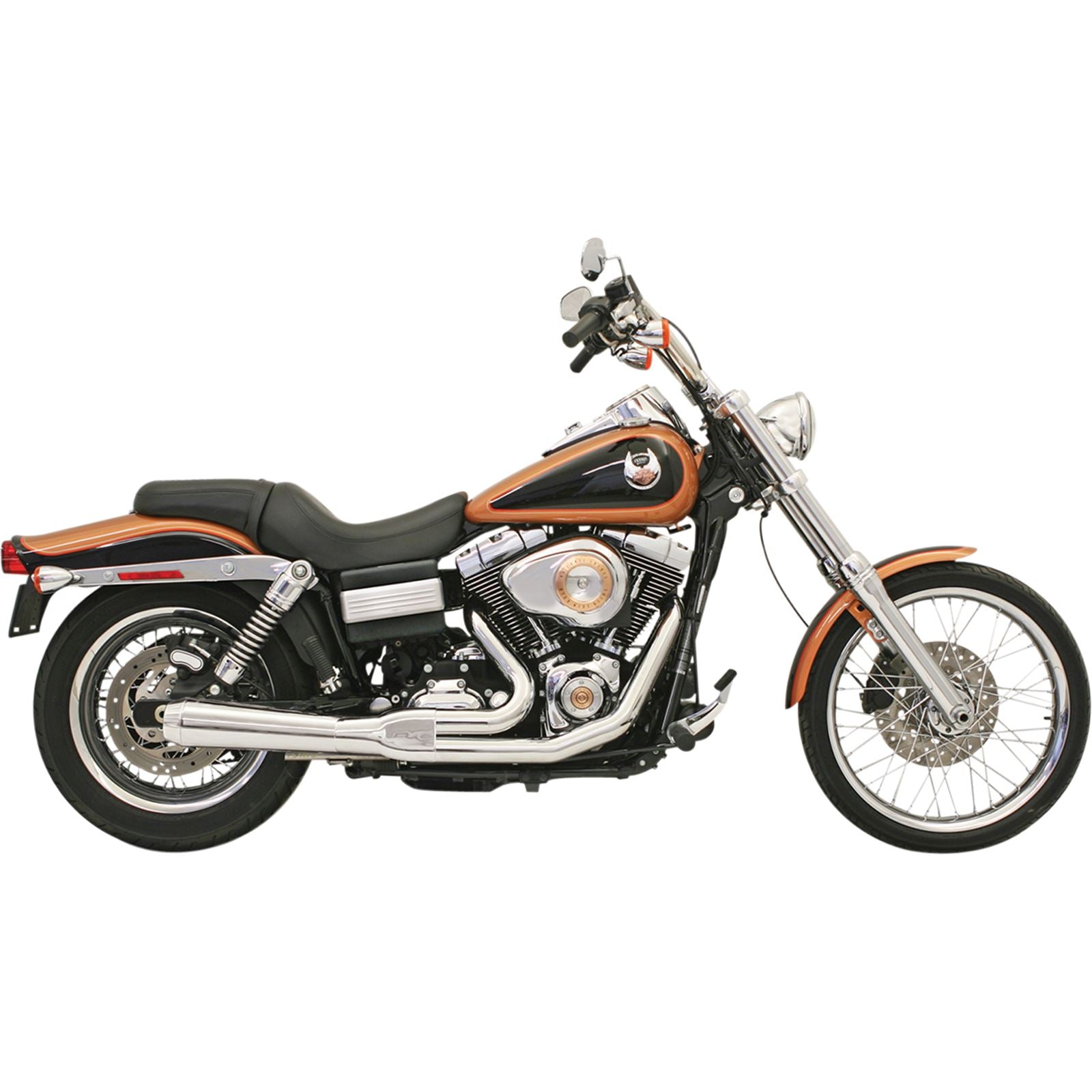 Bassani Manufacturing Road Rage Exhaust - Chrome - Short - '06-'17 FXD [MPN: 13112J]_349725