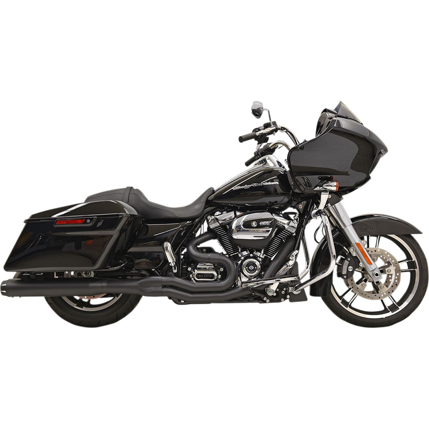 Bassani Manufacturing 2:1 Exhaust - Black - Round - '17+ FL [MPN: 1F58RB]_349867