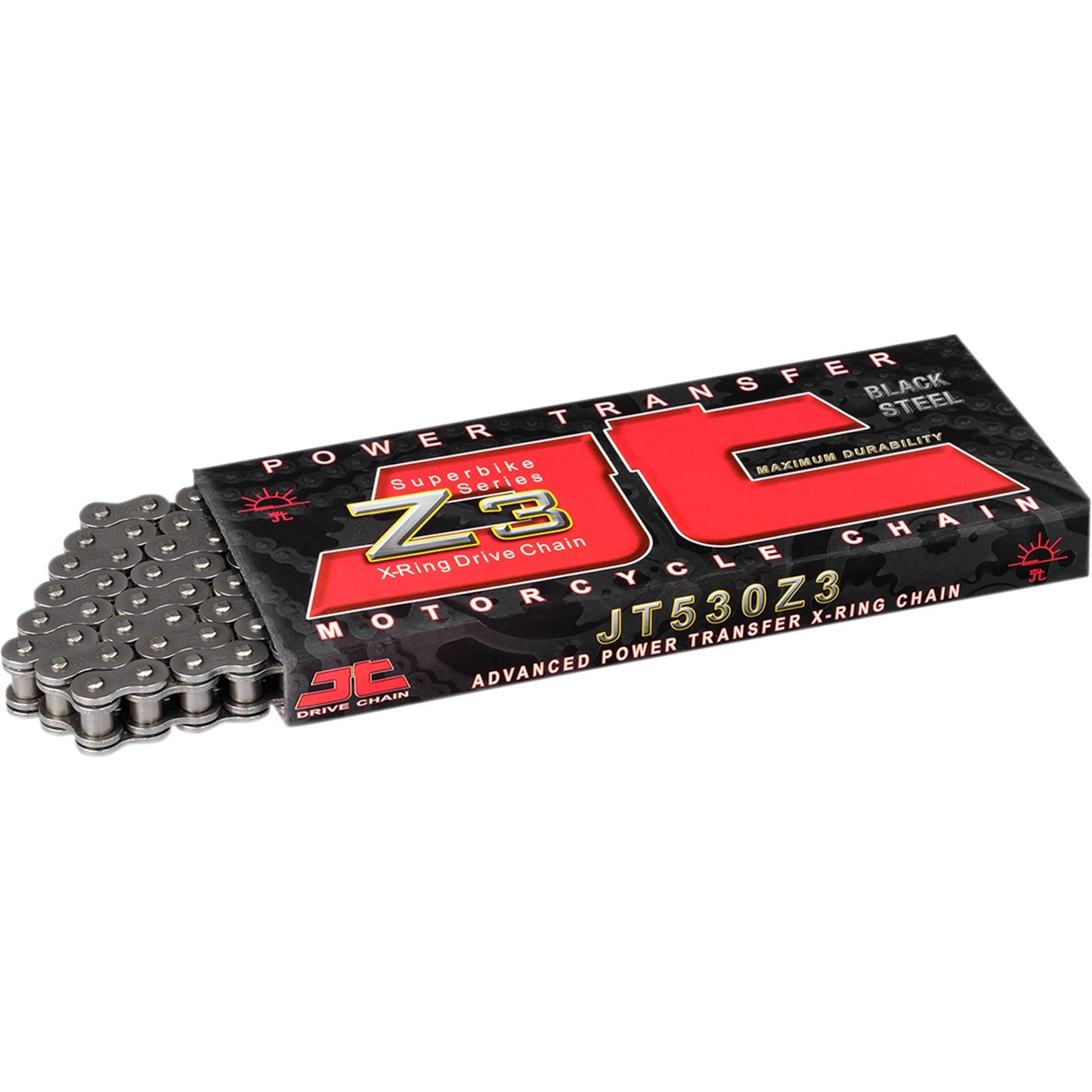 JT Sprockets 530 Z3 - Heavy Duty - X-Ring Sealed Drive Chain - 112 Links JTC530Z3112RL_401255