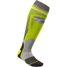 Alpinestars Sock MX Plus1 Yellow/Grey Small/Medium [MPN: 4701820-501-SM]_343218