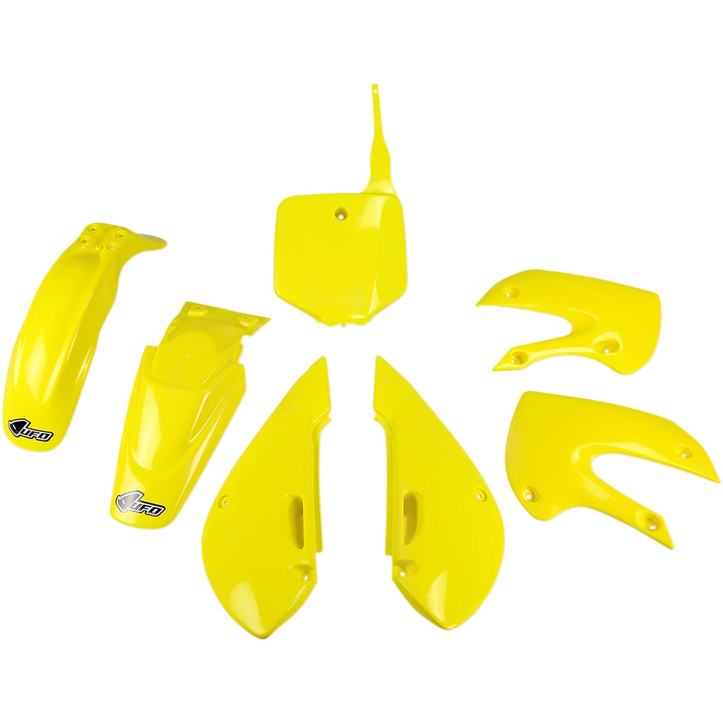 UFO Plastics Body Kit - Yellow - KLX110 - '01-'09 [MPN: KA37002-102]_488169