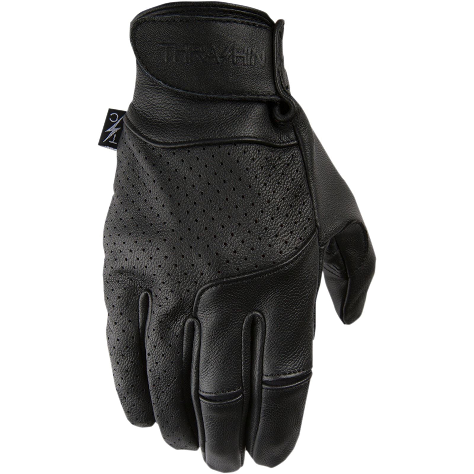 Thrashin Supply Company Siege Leather Gloves - Black - Small [MPN: TSG-0001-08]_483448