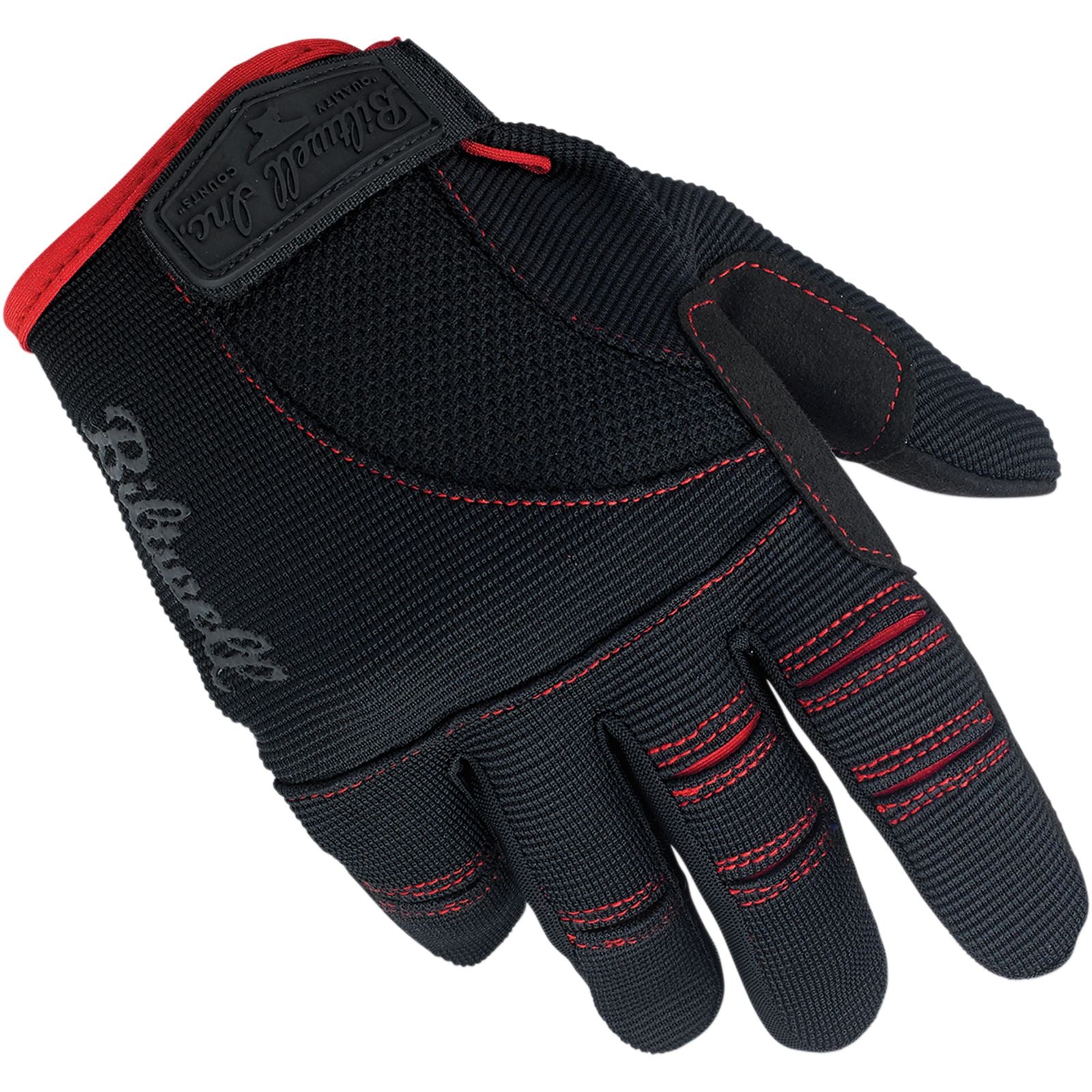 Biltwell Inc. Moto Gloves - Black/Red - Small 1501-0108-002_353371