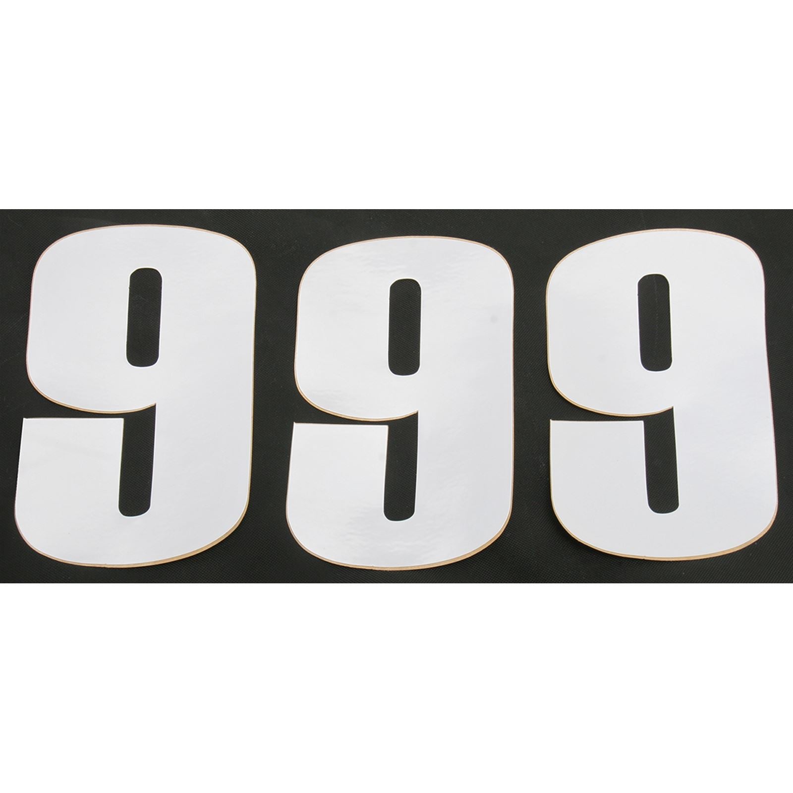 Moose Offroad Race Number 9 - White - 6" 4310-0679_438311