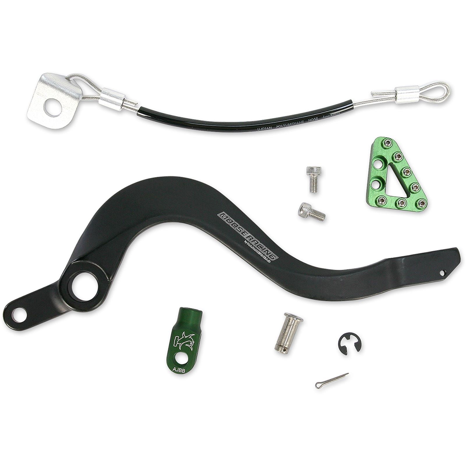 Moose Offroad Brake Pedal - Green - For Kawasaki 1610-0339_436951