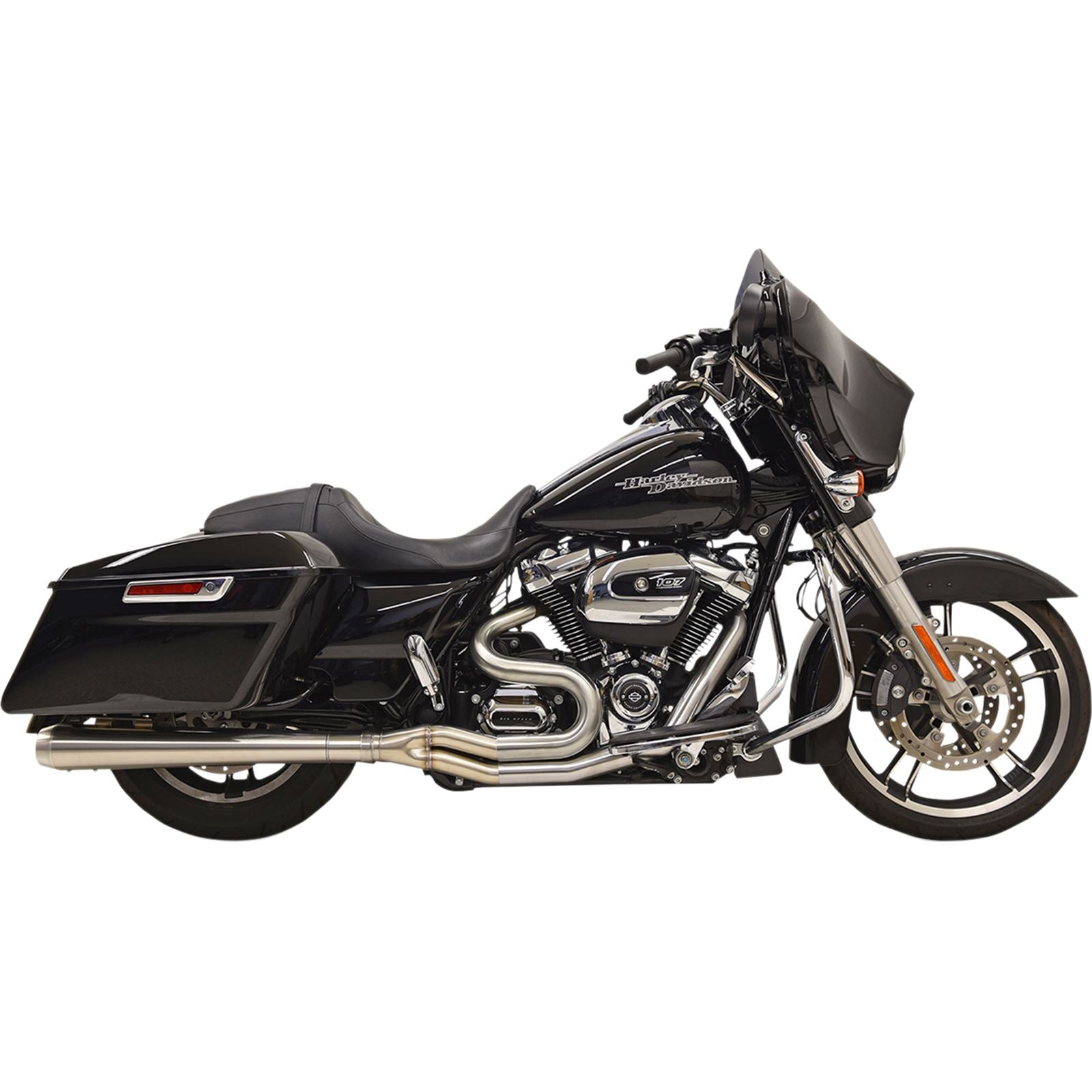 Bassani Manufacturing 2:1 Exhaust - Stainless Steel - Megaphone [MPN: 1F21SS]_349876