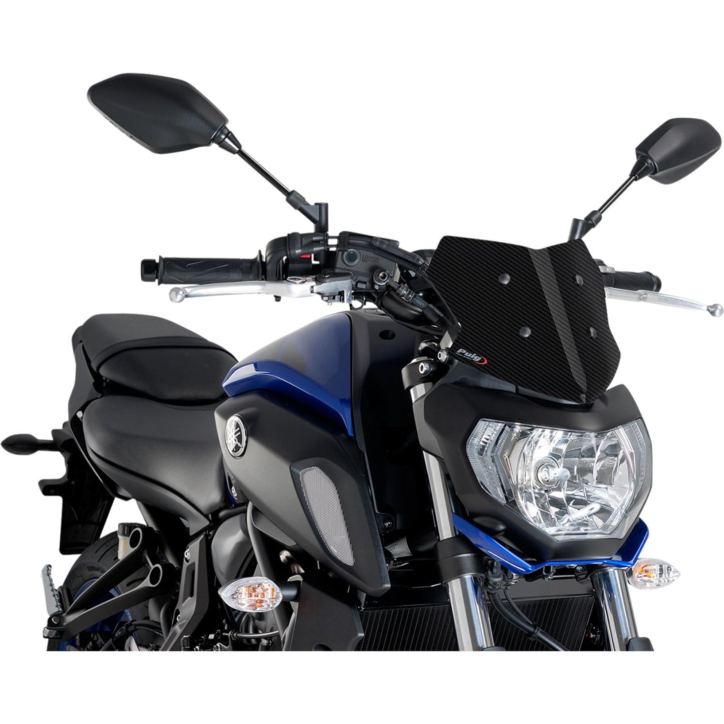 Puig Naked Sport Windscreen - Carbon - For Yamaha 9666C_461524