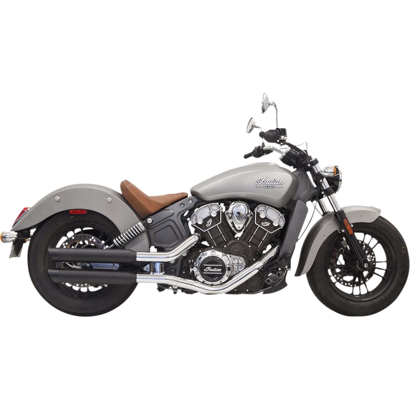 Bassani Manufacturing 3" Mufflers - Black - Scout [MPN: 8S17BSB]_350124