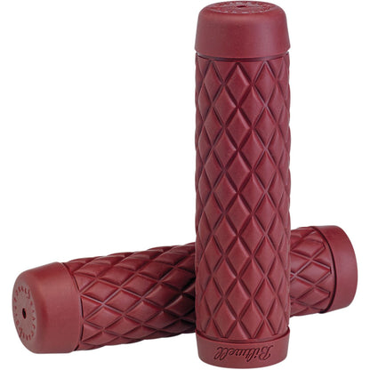 Biltwell Inc. Oxblood 7/8" Torker Grips 6705-0378_352986