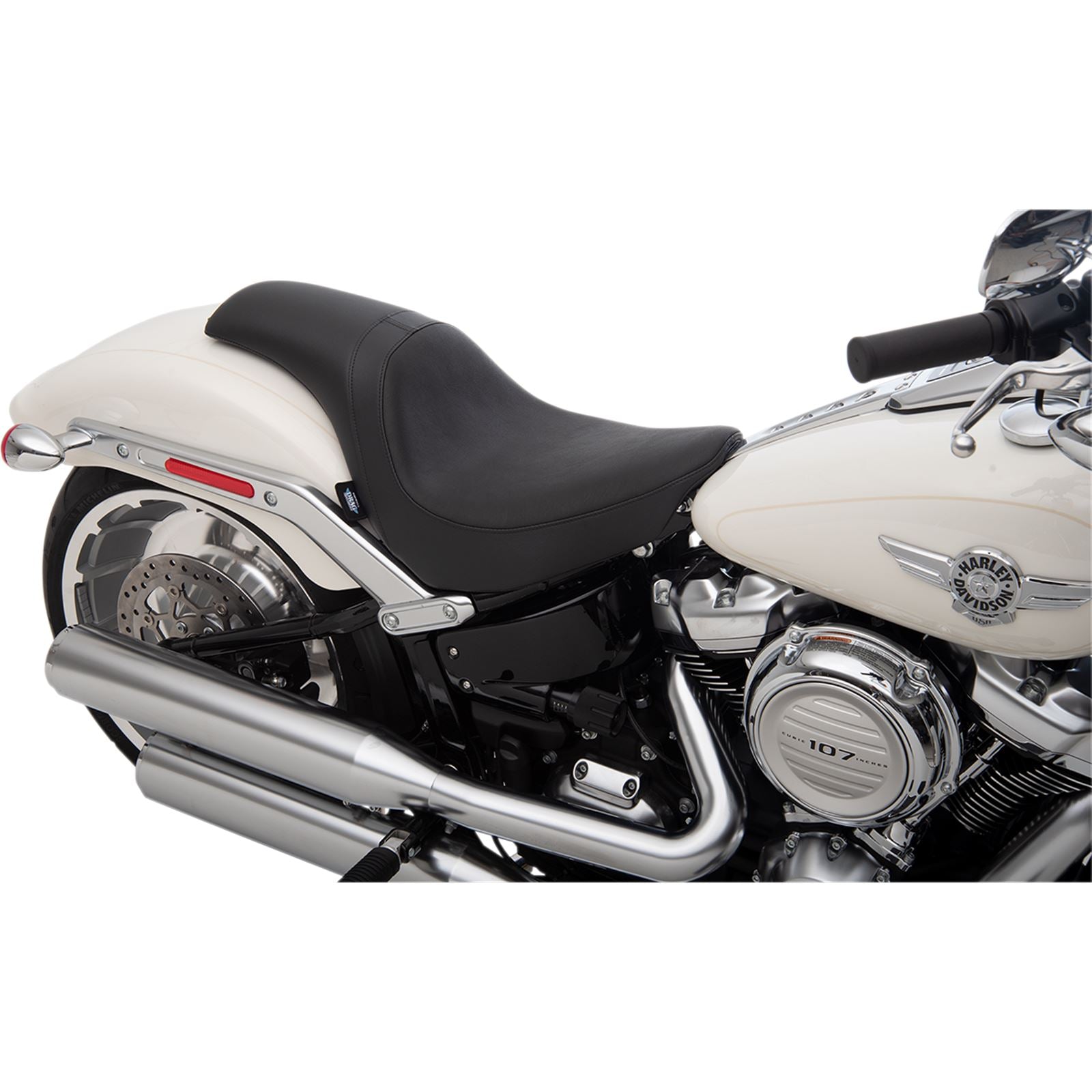 Drag Specialties Predator Seat - Smooth - Vinyl - Softail 0802-1181_373974
