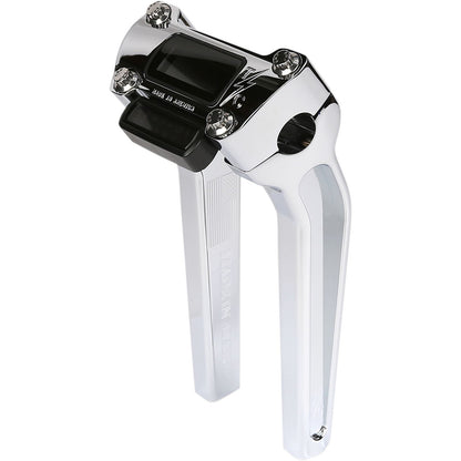 Thrashin Supply Company Chrome 9-1/2"  Pullback Handlebar Riser with Gauge Cut-Out [MPN: TSC-9500-3]_483333