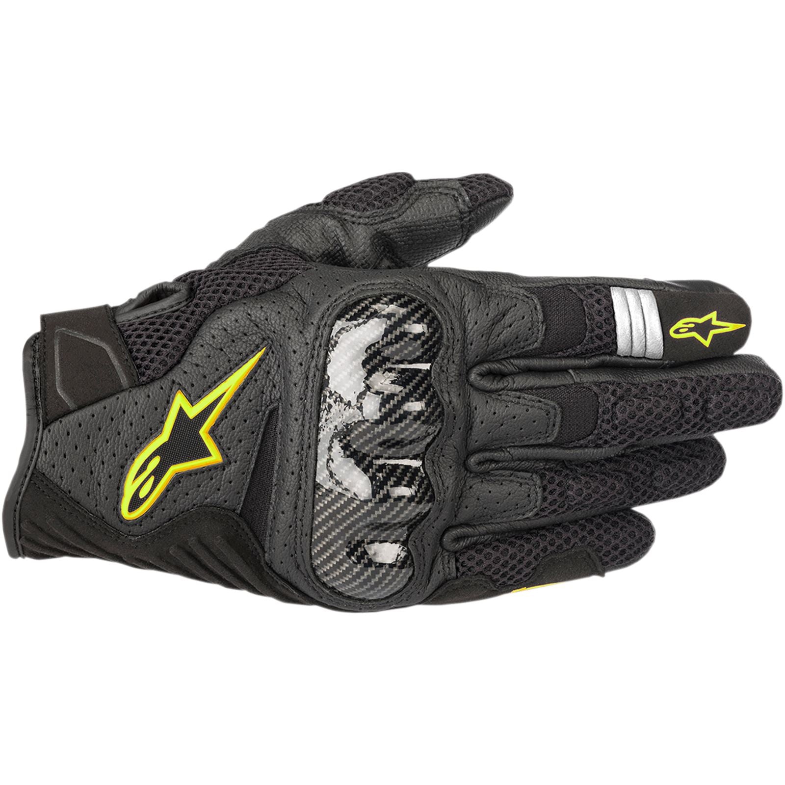 Alpinestars SMX-1 Air V2 Gloves - Black/Yellow - Medium [MPN: 3570518-155-M]_332712