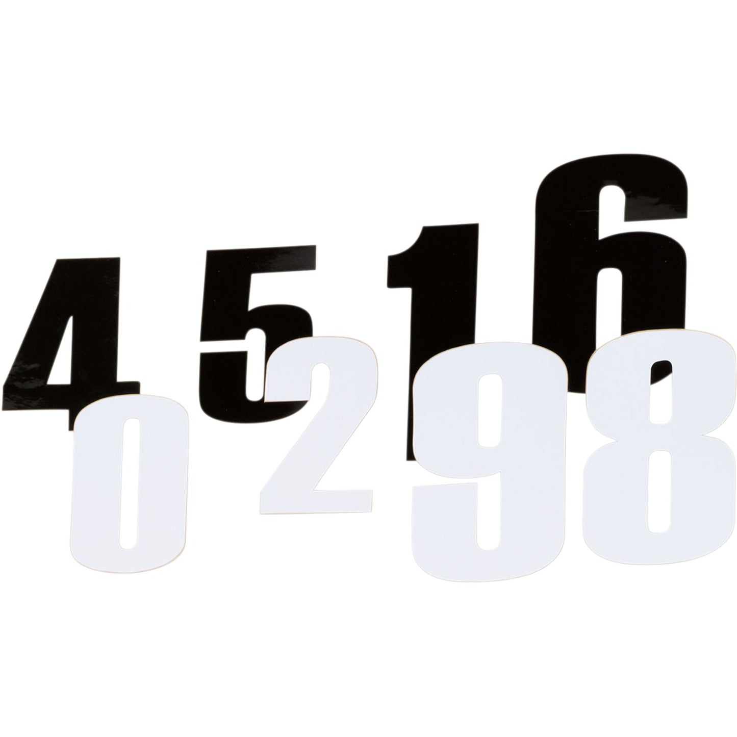 Moose Offroad Race Number 0 - White - 4.5" 4310-0650_438282