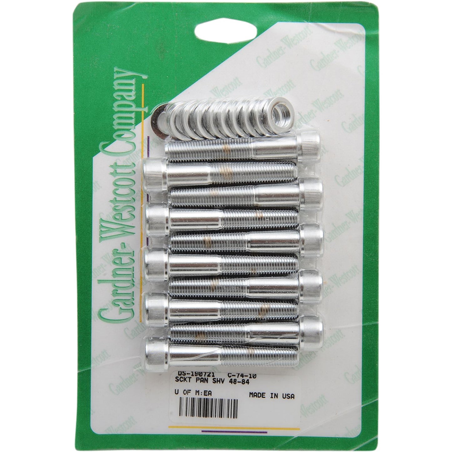 Gardnerwestcott Socket Head Bolt fits Harley-Davidson Panhead/Shovelhead 48-84 C-74-10_390164