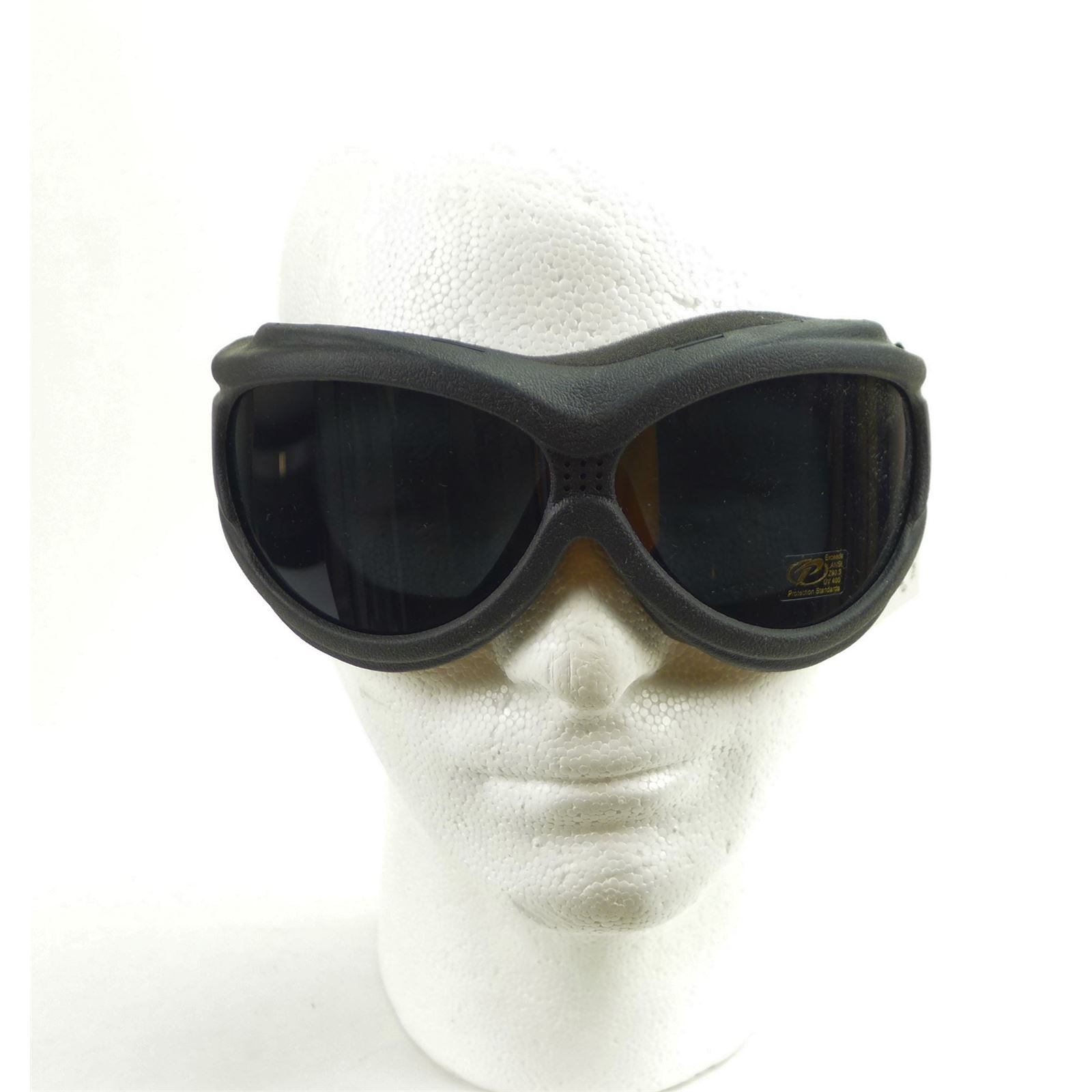 Pacific Coast Sunglasses Beast Goggles from Makers of KD Sunglasses - Black/Smoke Lens 4590_1172446
