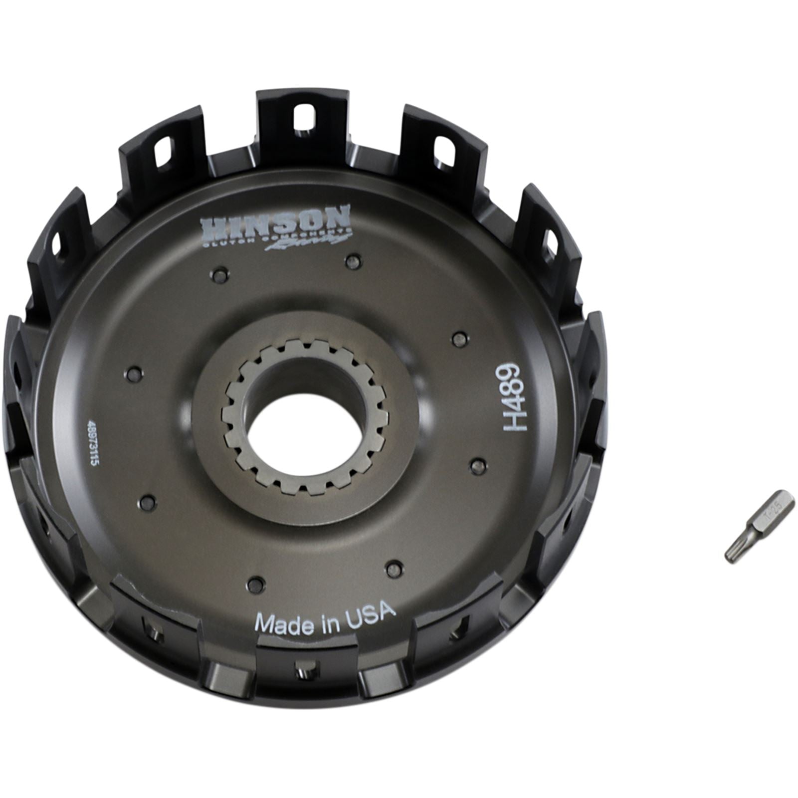 Hinson Billet Clutch Basket for Honda CRF450R with Kickstarter Gear [MPN: H489]_394066