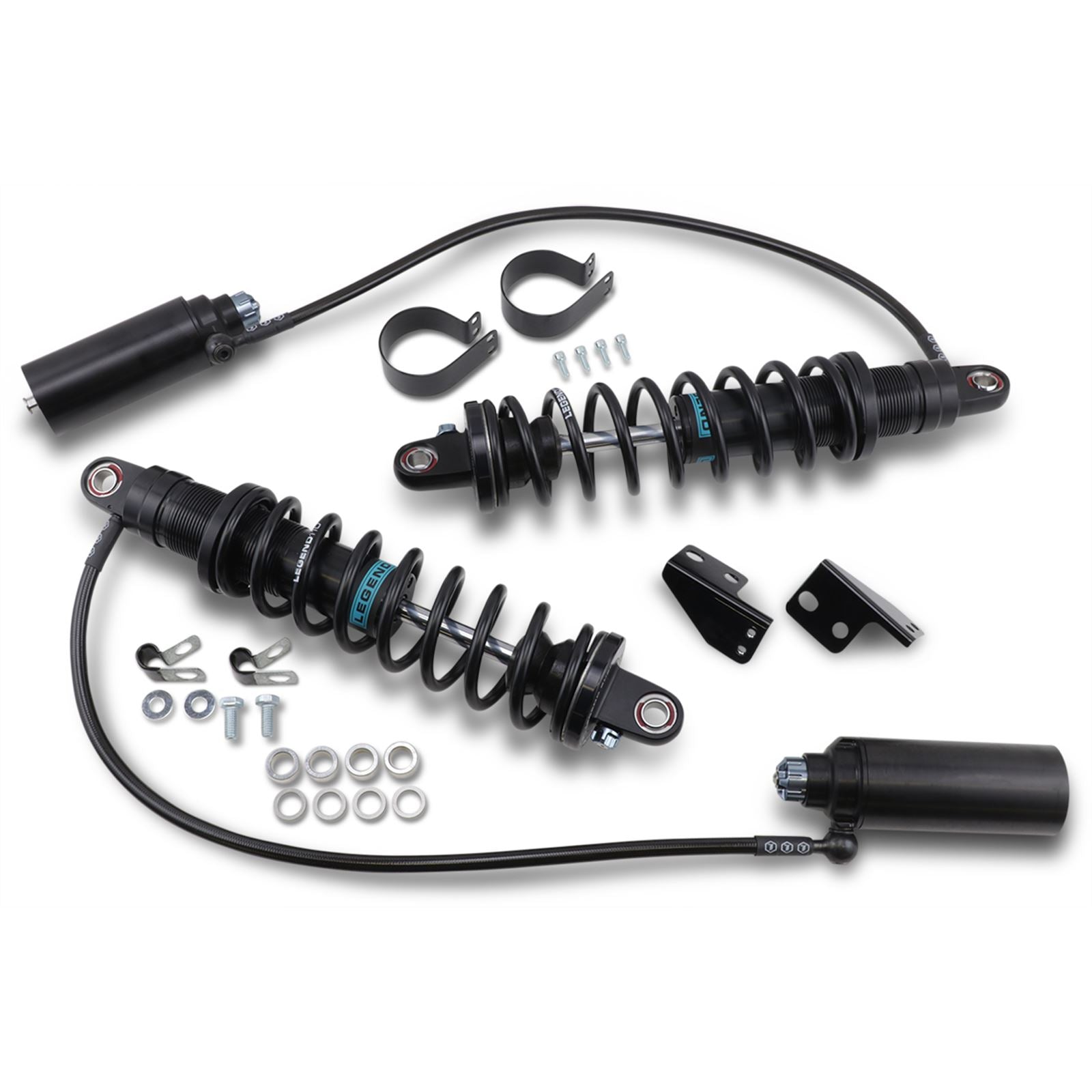 Legend Suspensions Revo ARC Remote Reservoir Shocks - Standard - Black - 14" - '99-'08 FL [MPN: 1310-1880]_418356