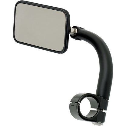 Biltwell Inc. Rectangular Clamp-On Mirror - 1" - Black 6502-201-101_353009