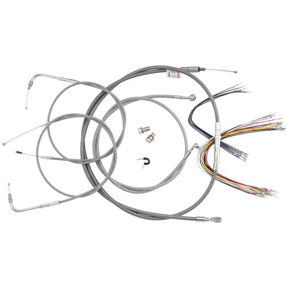 Burly Brand SS Control Kit for Early Touring Bikes w/ 15" Bagger Bar Handlebars B30-1297_989813