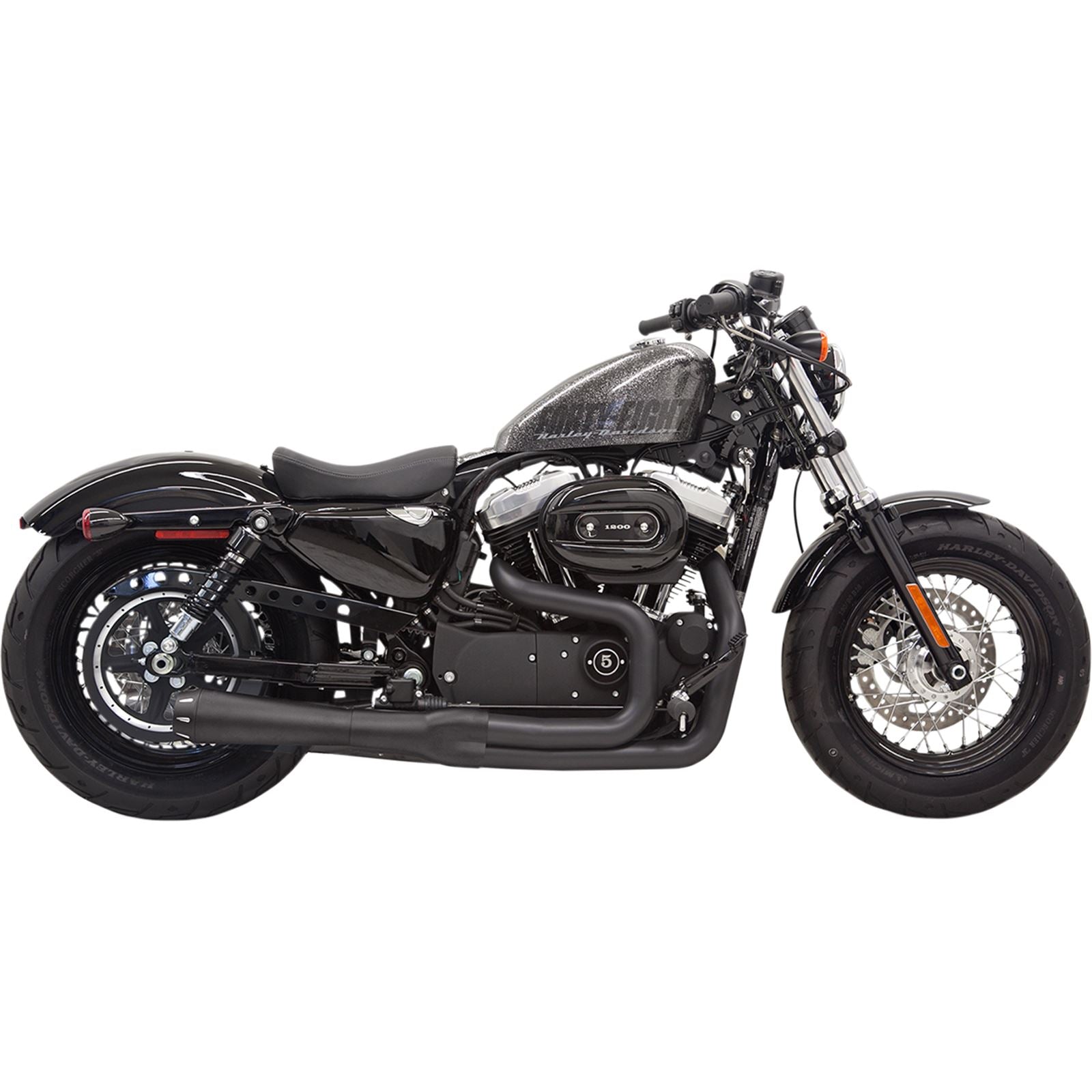 Bassani Manufacturing Mega Power Exhaust - Black [MPN: 1X32RB]_349815
