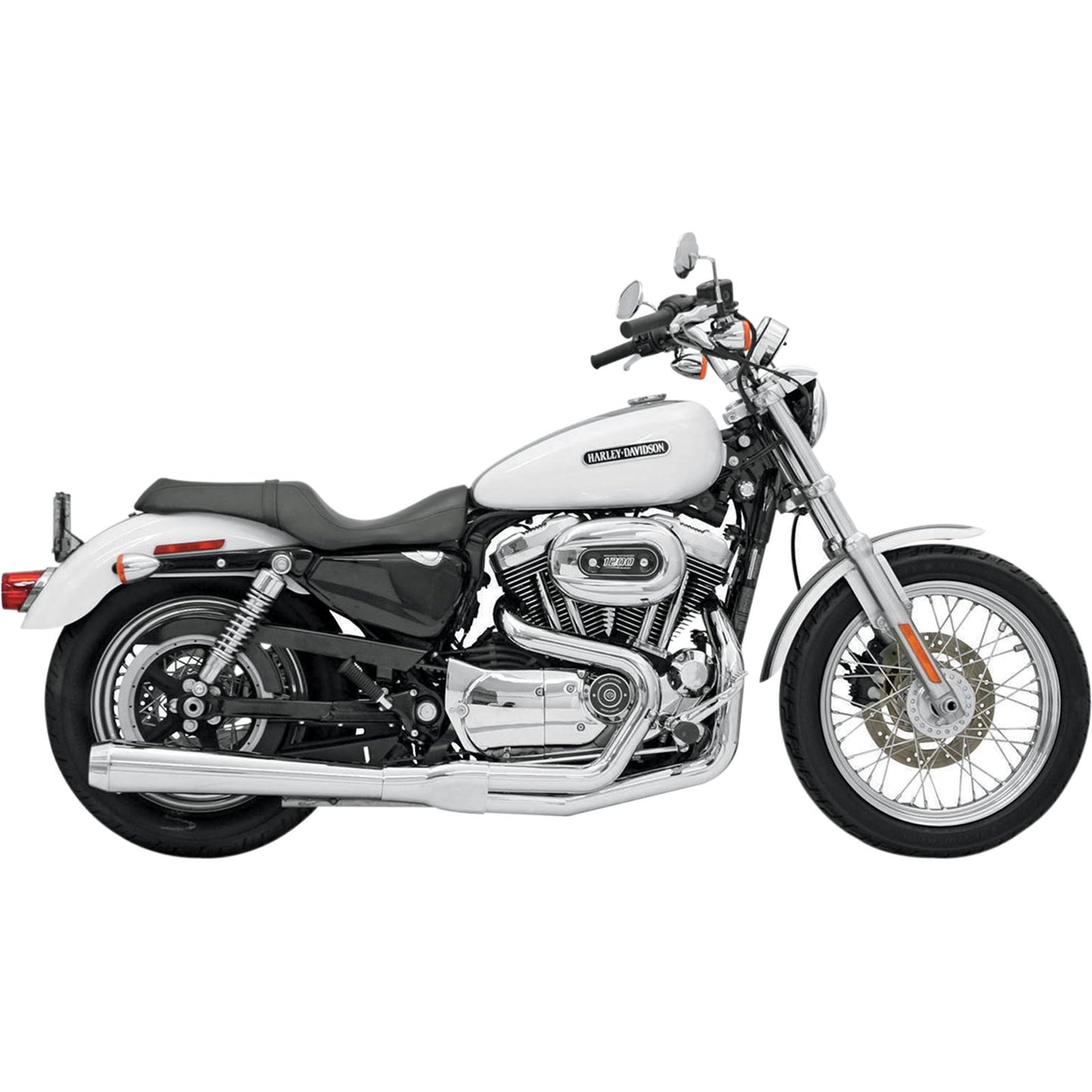 Bassani Manufacturing Road Rage Exhaust - Chrome - Long - '04-'13 XL [MPN: 14111J]_349708