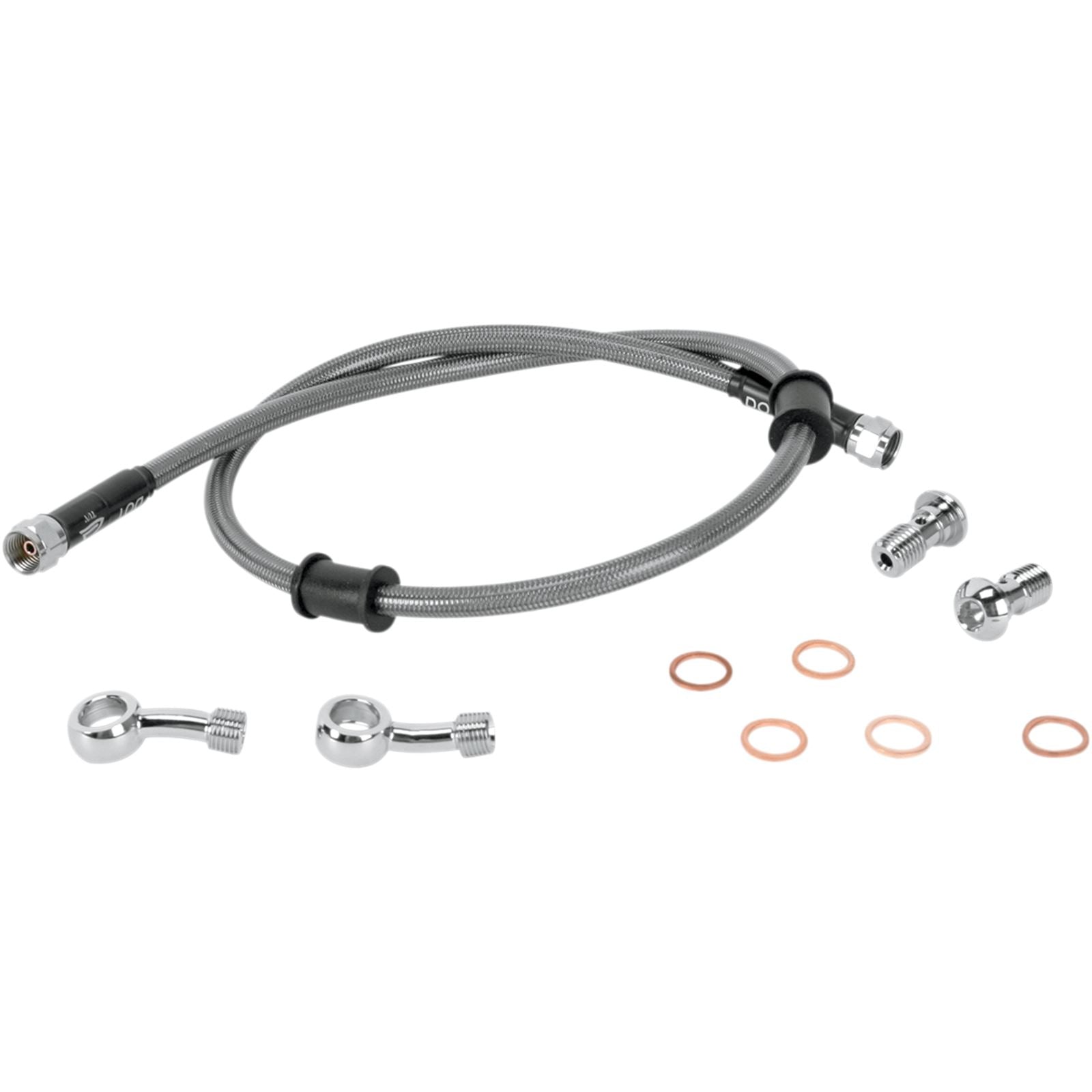 Moose Offroad Stainless Steel Brake Line - KLR 650 1741-1873_437331