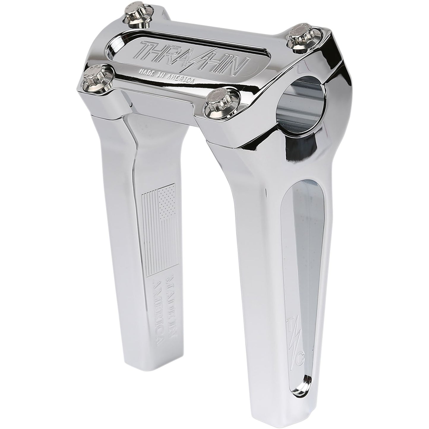 Thrashin Supply Company Chrome 6"  Straight Handlebar Riser [MPN: TSC-6000-3]_483309