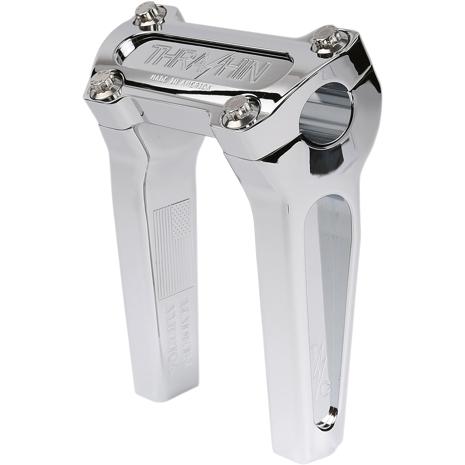 Thrashin Supply Company Chrome 6"  Straight Handlebar Riser [MPN: TSC-6000-3]_483309