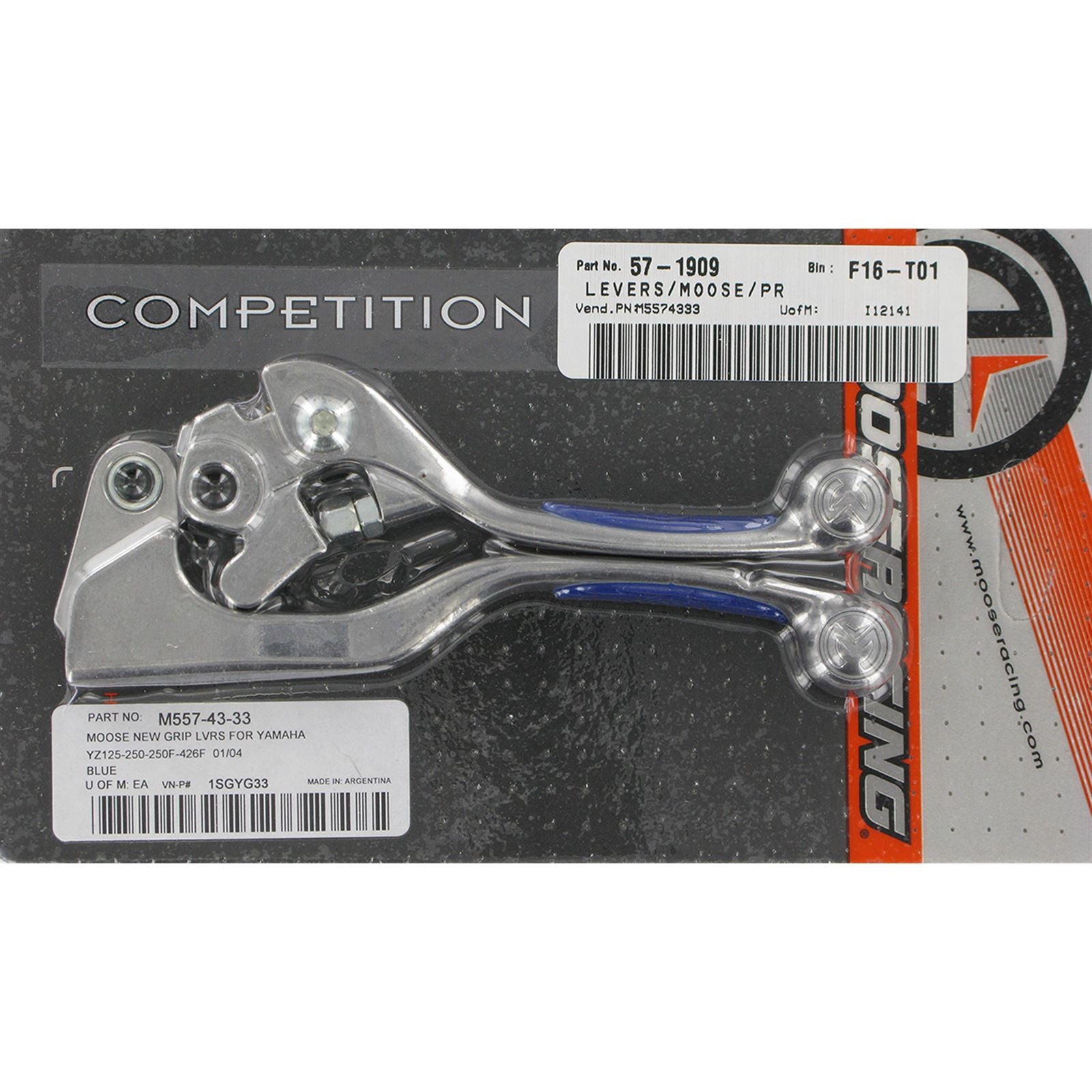 Moose Offroad Blue Competition Lever Set for YZ/YZF M557-43-33_438838