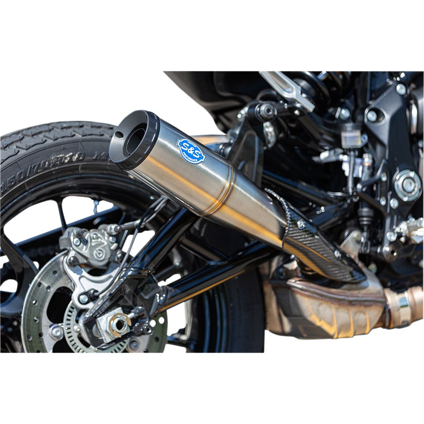 S&S Cycle Grand National Muffler - Stainless Steel - FTR 1200 550-0854_470112