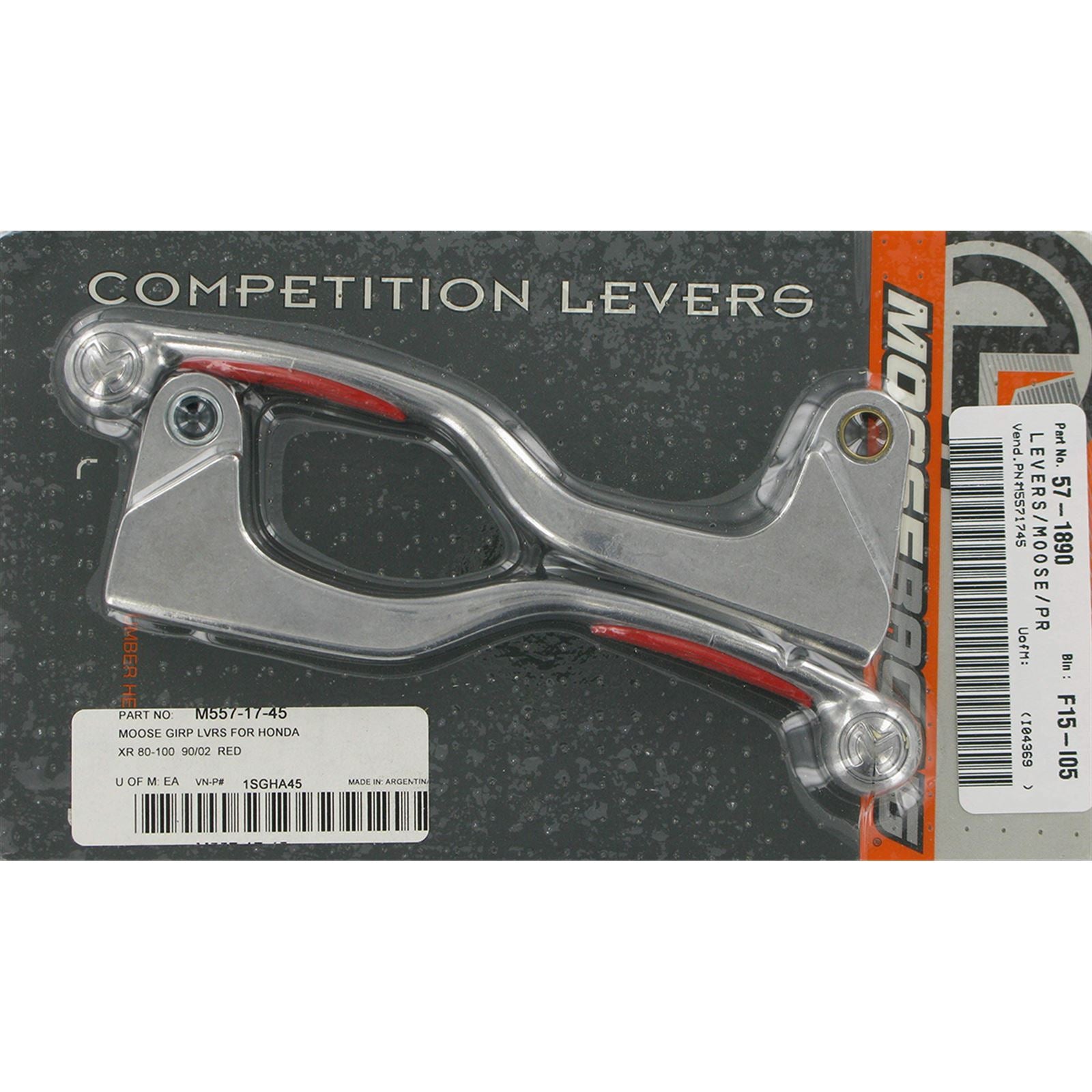 Moose Offroad Red Competition Lever Set for XR M557-17-45_438820