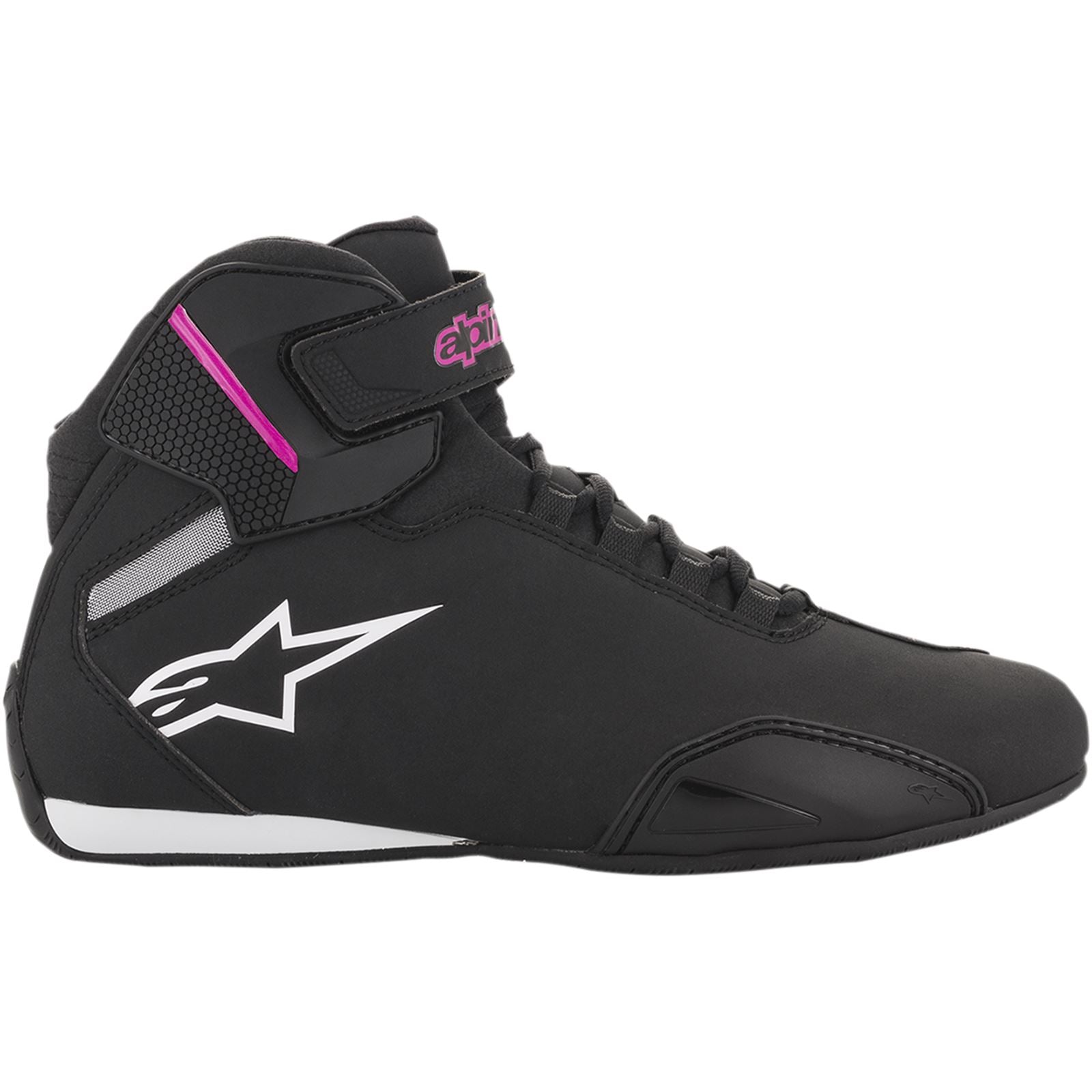 Alpinestars Women's Sektor Shoes - Black/Pink - Size 10.5 [MPN: 2515719103910.5]_338456