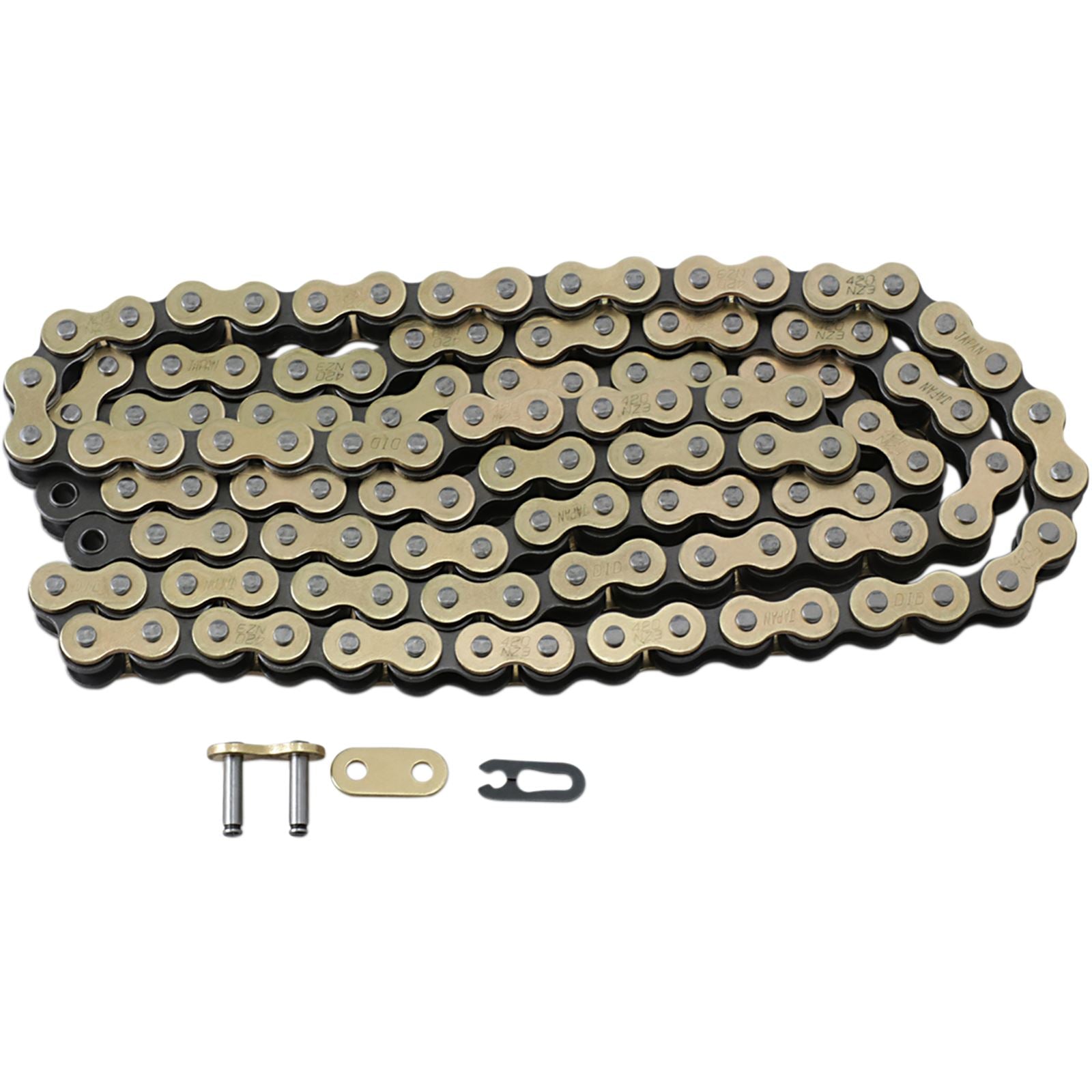 D.I.D. 420 NZ3 - High-Performance Motorcycle Chain - Gold - 120 Links [MPN: 420NZ3G120RB]_372494