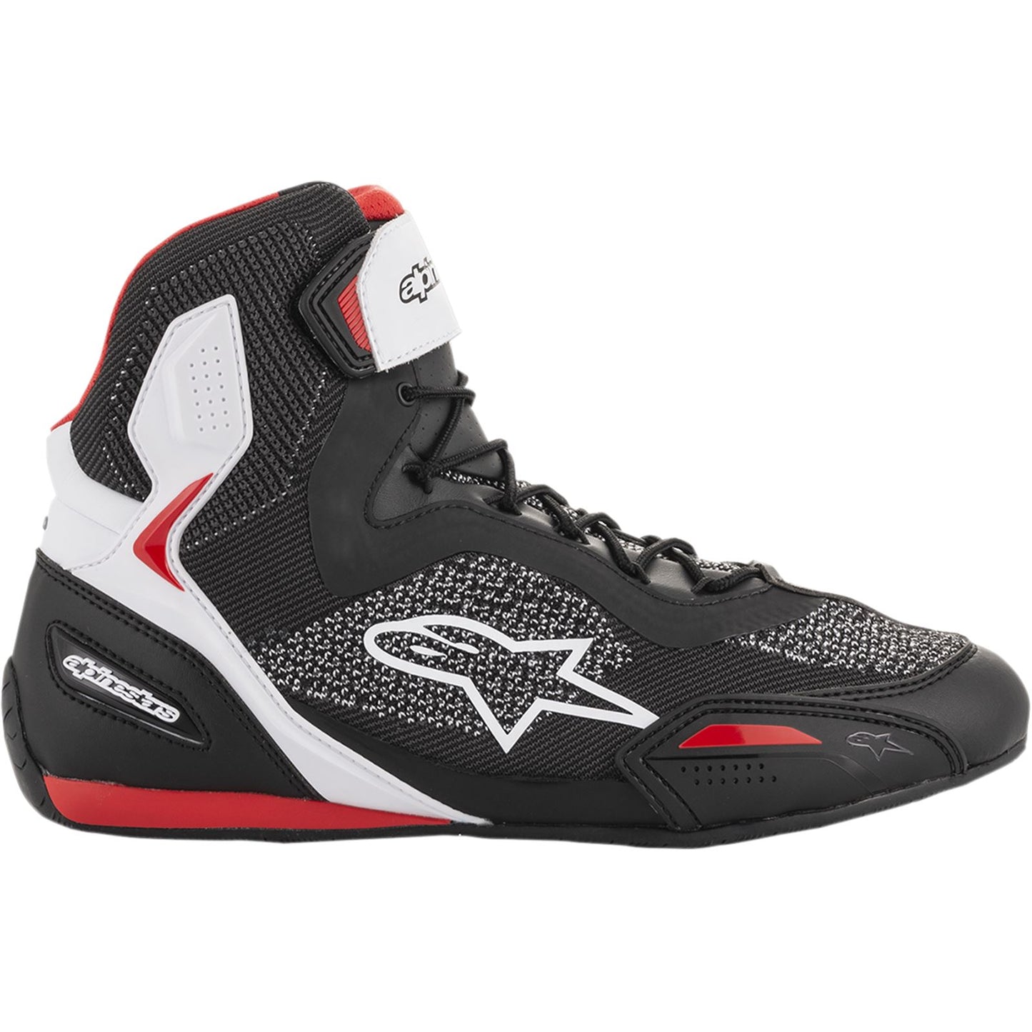 Alpinestars Faster-3 Rideknit Shoes - Black/White/Red - Size 9.5 [MPN: 2510319-123-9.5]_338909