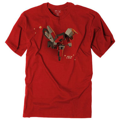 Factory Effex Youth FX Moto Kids Tee Shirt - Red - Large 19-83714_600478