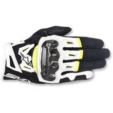 Alpinestars SMX-2 Air Carbon V2 Gloves - Black/White/Yellow - 2X-Large [MPN: 3567717-125-2X]_332180