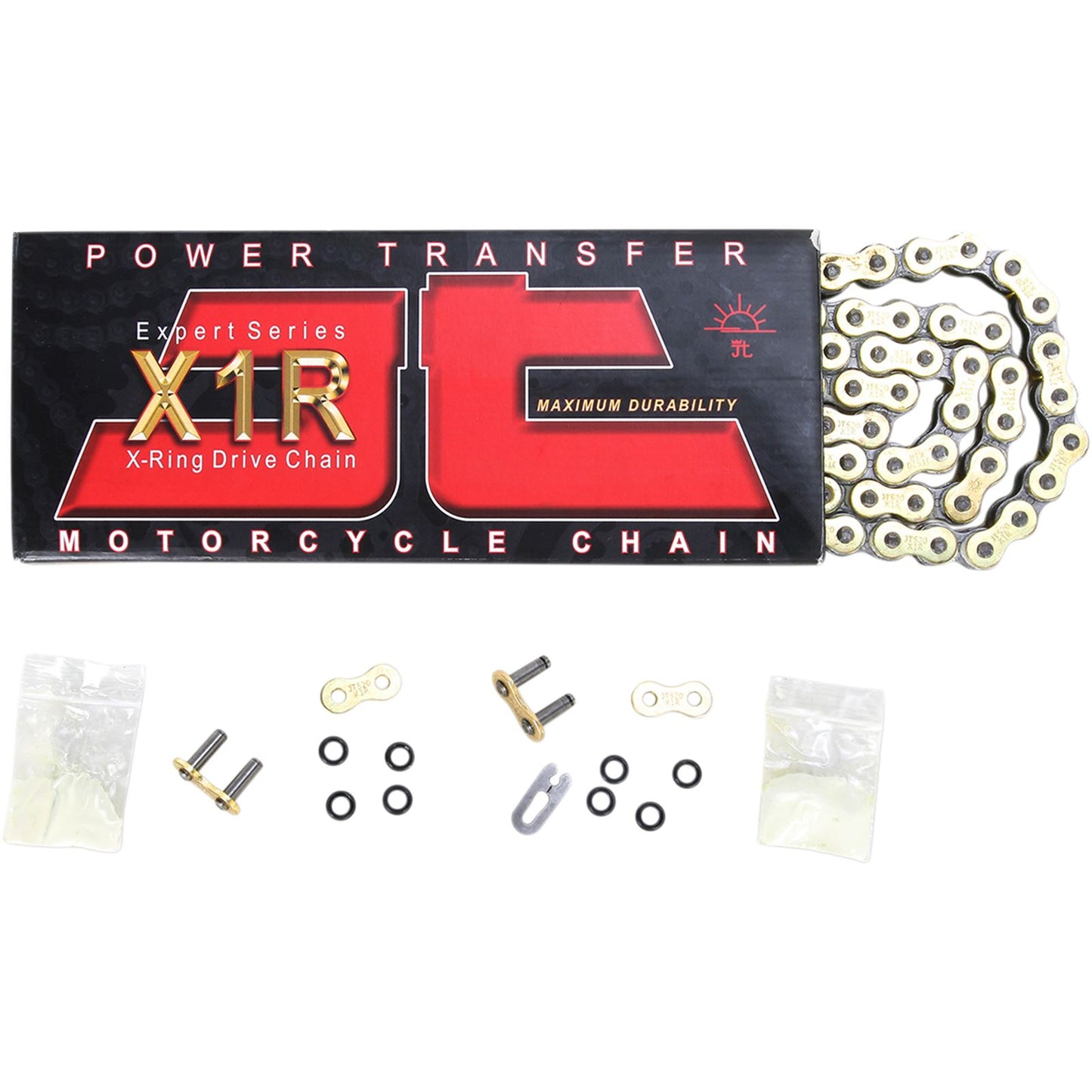 JT Sprockets 520 X1R - Heavy Duty X-Ring Sealed Drive Chain - GB - 120 Links JTC520X1RGB120D_401206