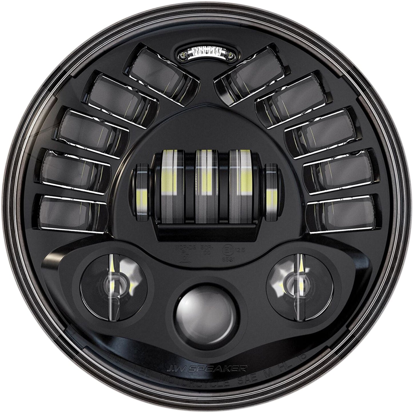 Custom Dynamics Adaptive Headlamp 7" for Harley Davidson - Black PB-7A-14-B_367307