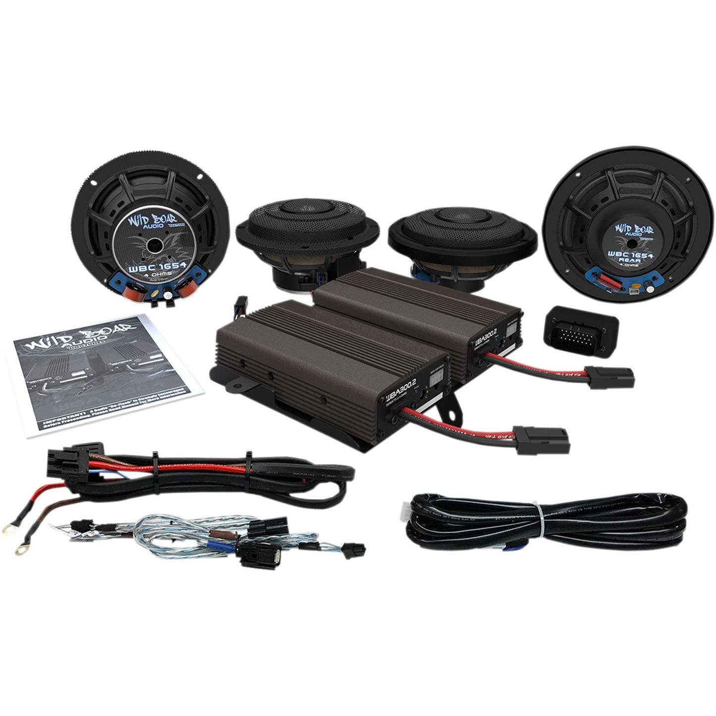 Wildboar Audio Front/Rear Speaker Kit with Amp - CVO WBA ULTRA KT SE_493360