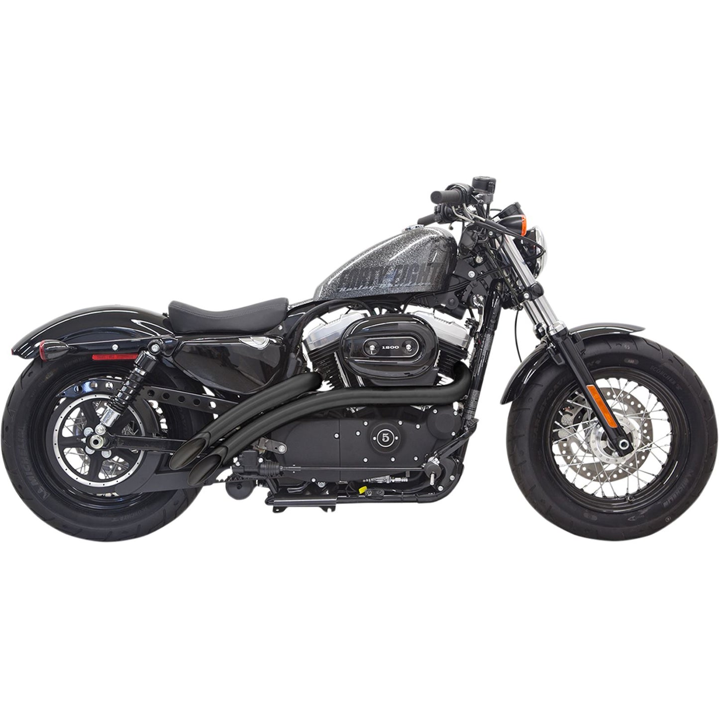 Bassani Manufacturing Radial Sweeper Exhaust - Black - '14-'19 XL [MPN: 1X2FB]_349816