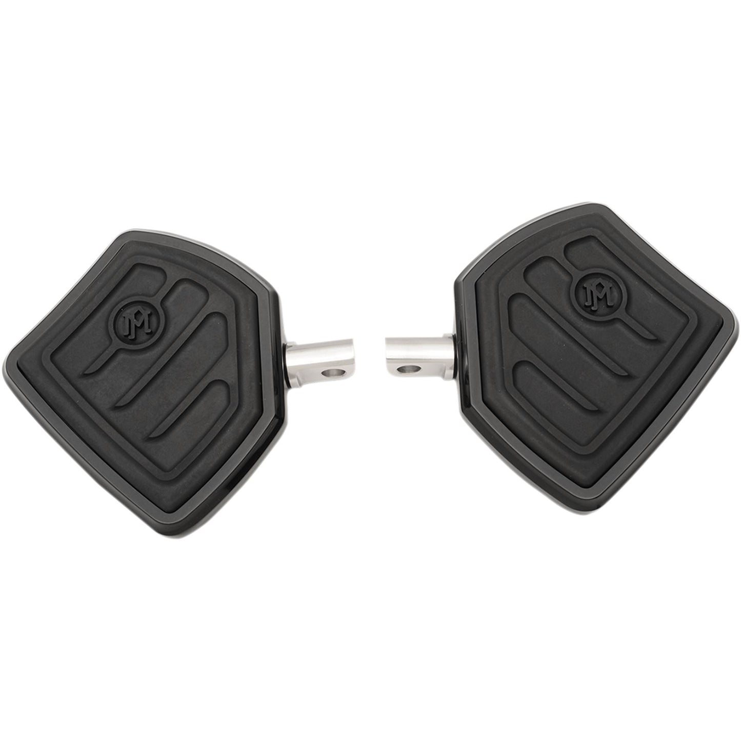 Performance Machine Passenger Floorboards - Contoured - Black 0036-1016-B_452950