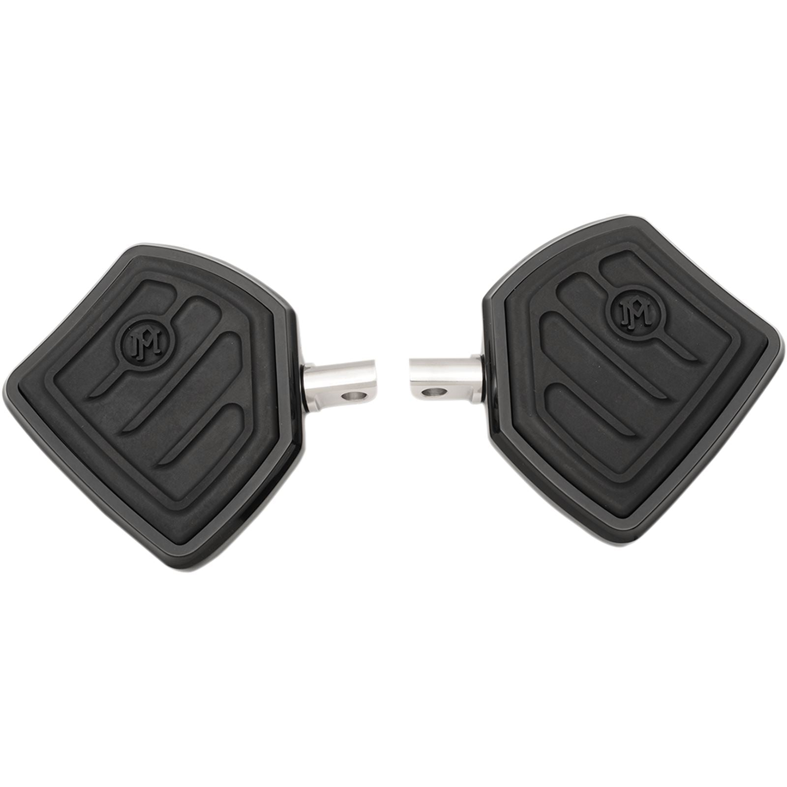 Performance Machine Passenger Floorboards - Contoured - Black 0036-1016-B_452950