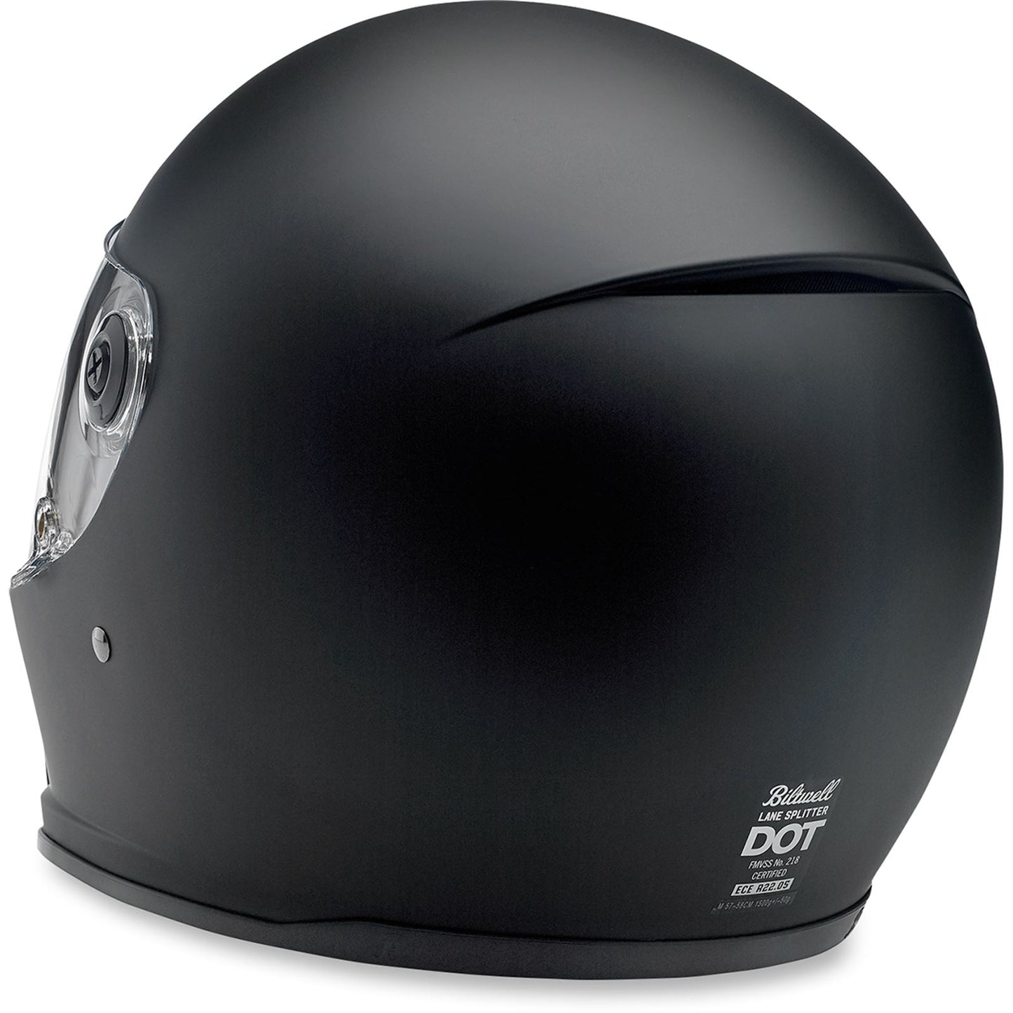 Biltwell Inc. Lane Splitter Helmet - Flat Black_352196