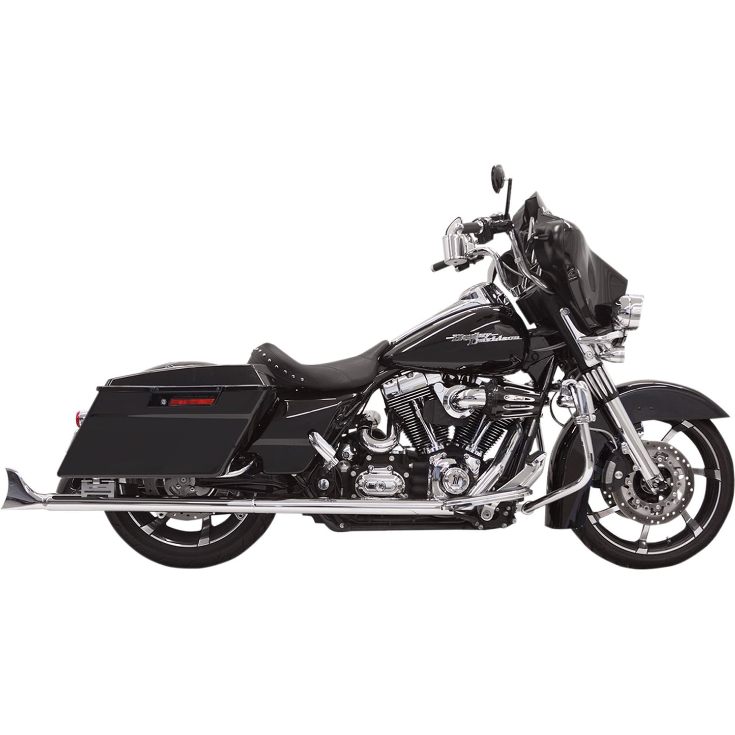 Bassani Manufacturing Fishtail Mufflers - Chrome - w/ Baffle - 33" - 95-'16 Touring [MPN: 1F27E33]_350013