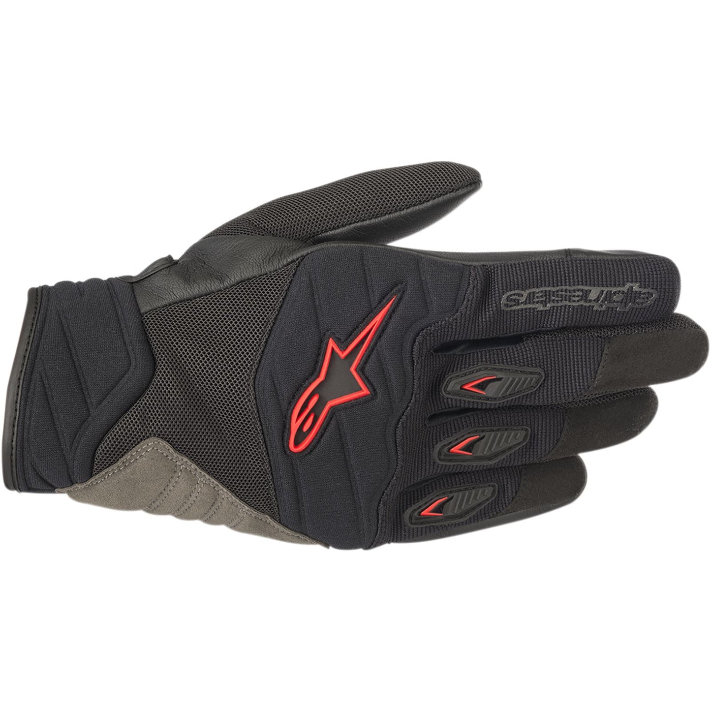 Alpinestars Shore Gloves - Black/Red - Small [MPN: 3566318-13-S]_332590